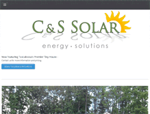Tablet Screenshot of c-s-solar.com